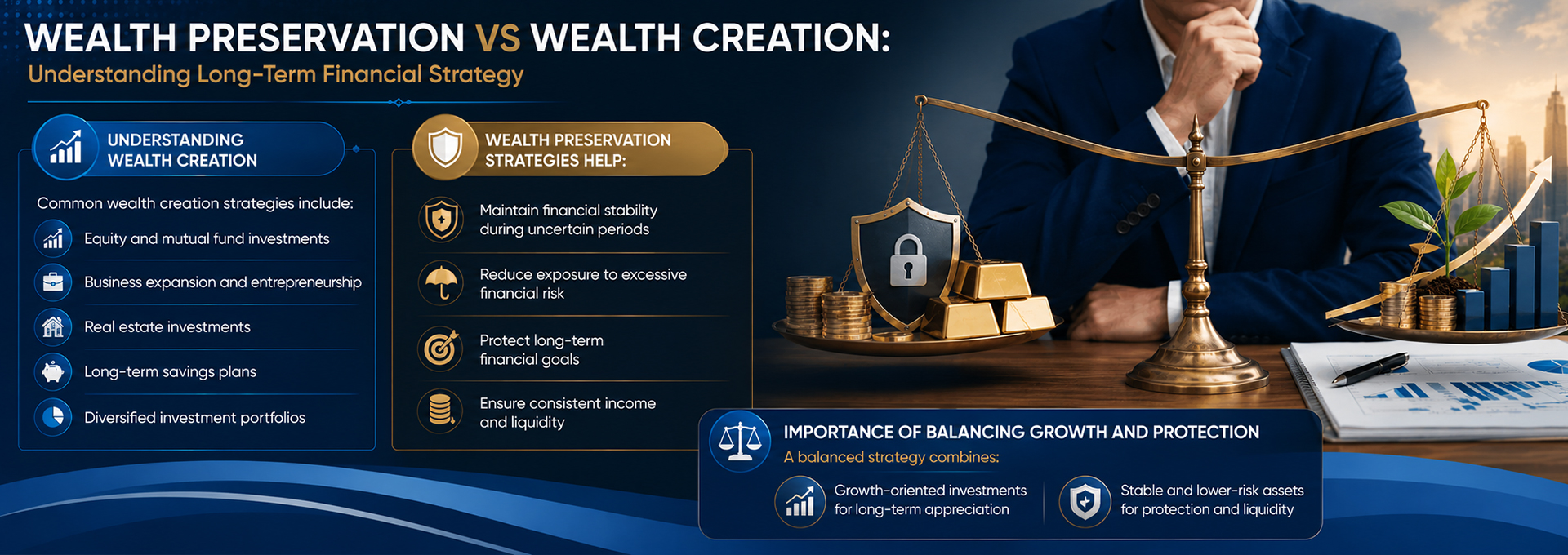Wealth Preservation vs Wealth Creation: Understanding Long-Term Financial Strategy