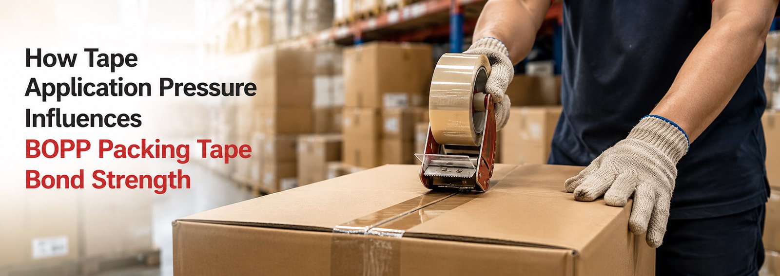 How Tape Application Pressure Influences BOPP Packing Tape Bond Strength